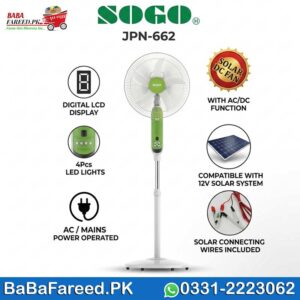 SOGO 16-Inch 12V DC Stand Fan JPN-662