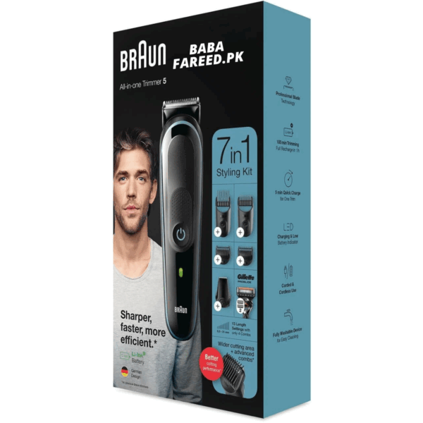 Braun, All-in-One trimmer 5, 7in1 Grooming Kit Face And Hair , MGK5345