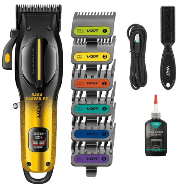 VGR, Professional Rechargeable Hair Trimmer/Clipper, V-026 - Image 4