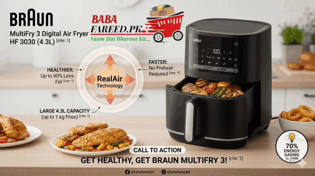 Braun MultiFry 3 Digital Air Fryer DEscription image