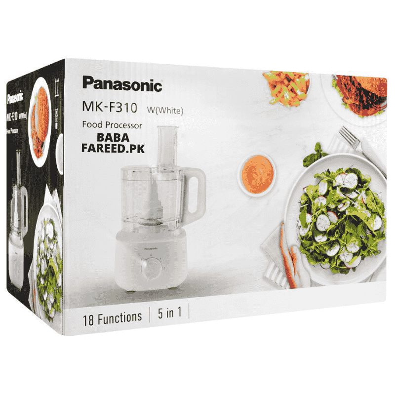 Panasonic, Food Processor, 5in1 Chopper, 18 Function, MK-F310 4 Panasonic MK-F310 Food Processor box image
