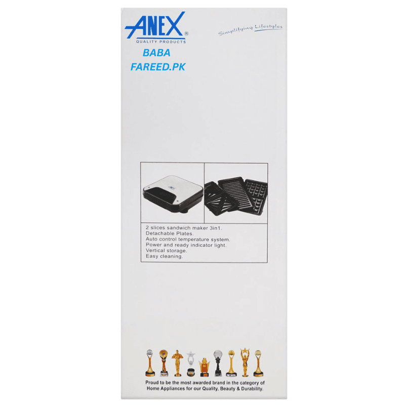 Anex AG-2047 Sandwich Maker box side image