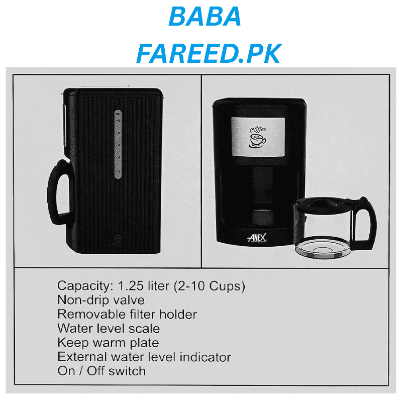 Anex AG-811 Coffee Maker descripition image