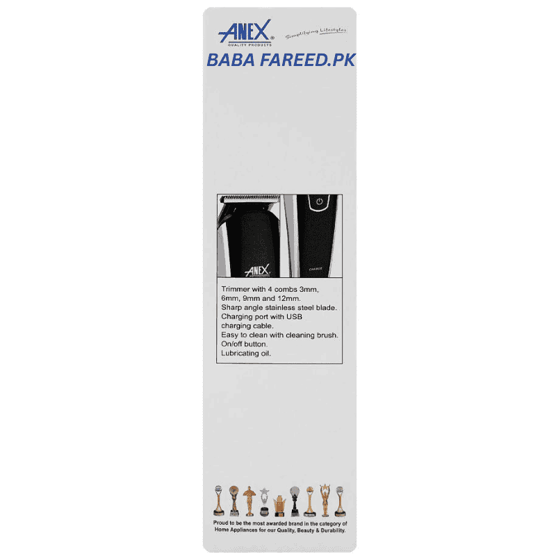anex ag-7061 hair trimmer Box Right Side Image