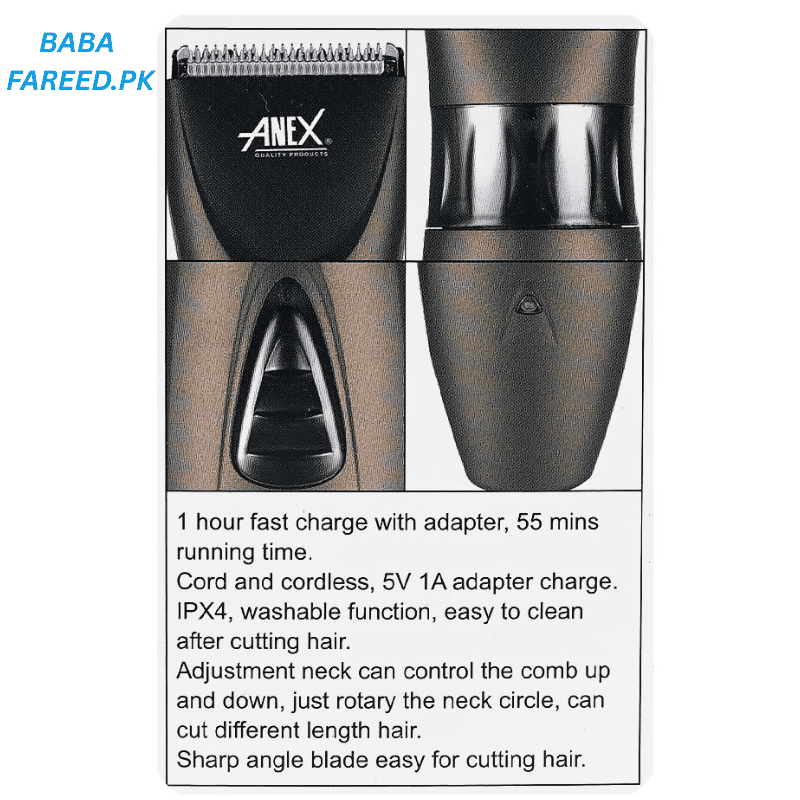 anex ag 7065 hair trimmer DESCRIPTION 1 1